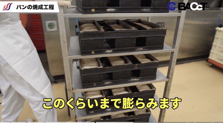 パンの焼成工程
